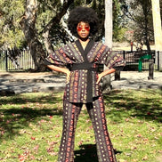 African Lineage Boot Leg Pants