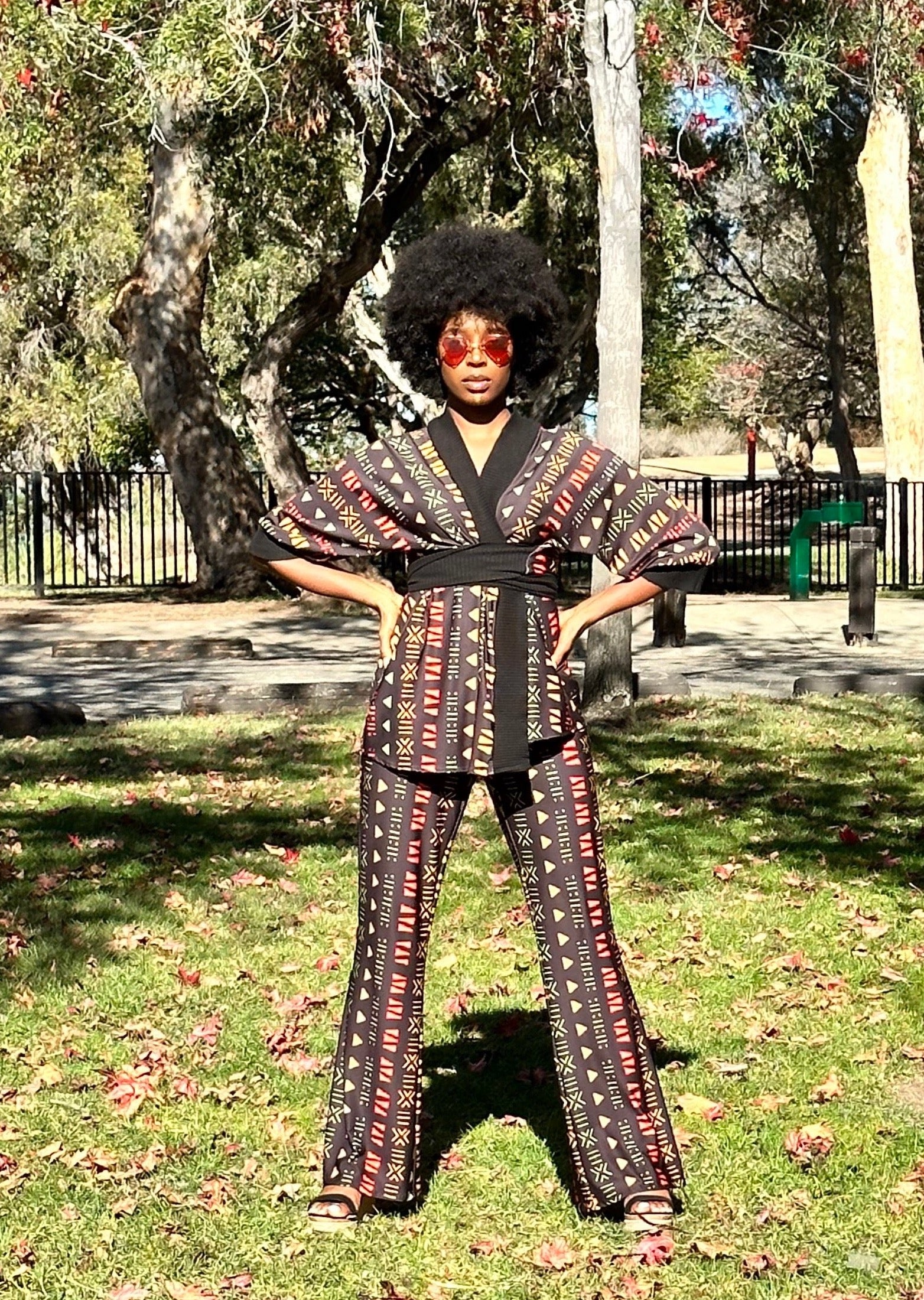 African Lineage Boot Leg Pants