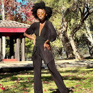 Midnight Black Boot Leg Pants