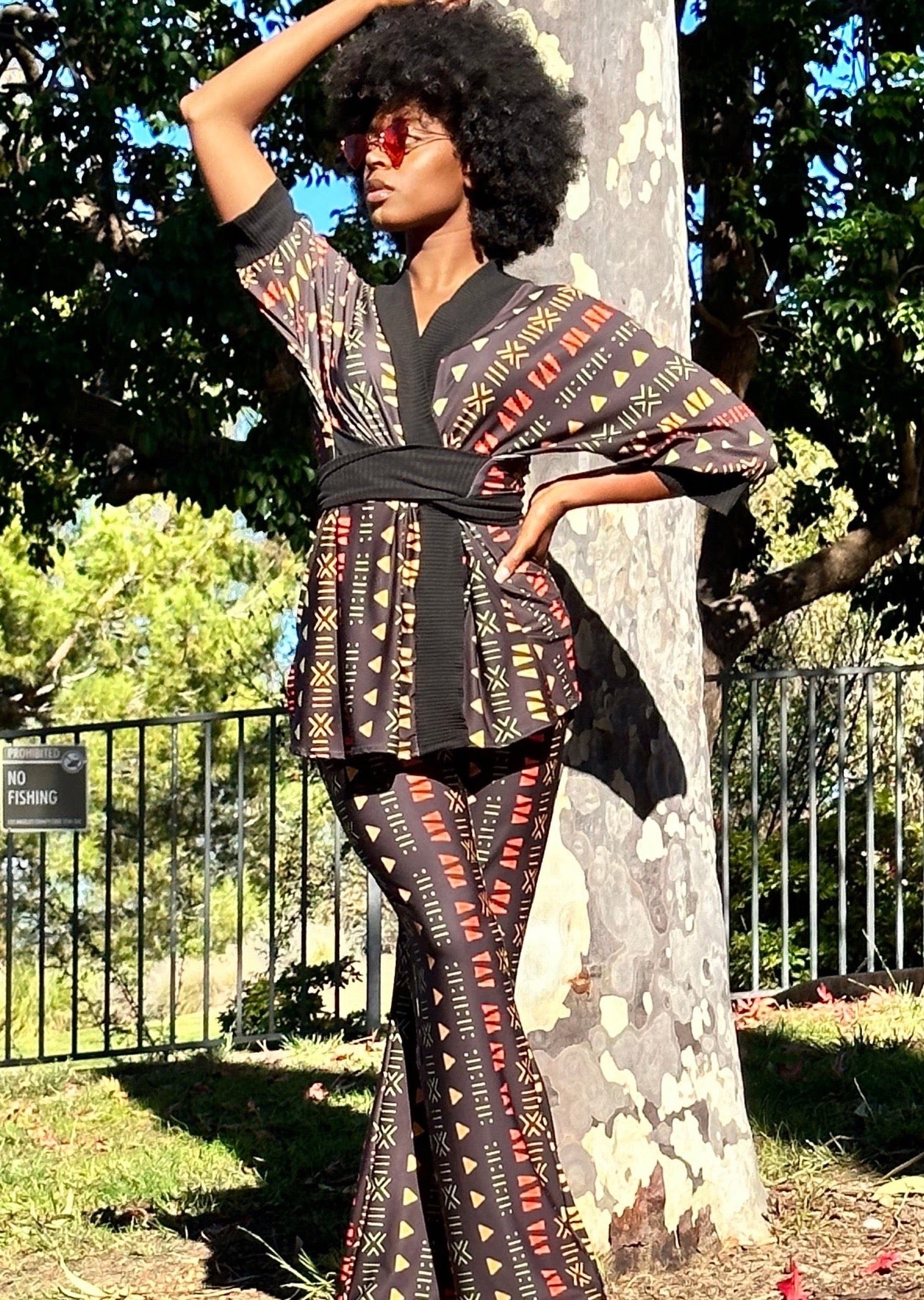 African Lineage Robe (Midi)