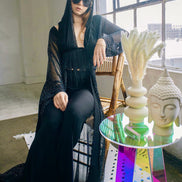 Starry Night Hooded  Blouse