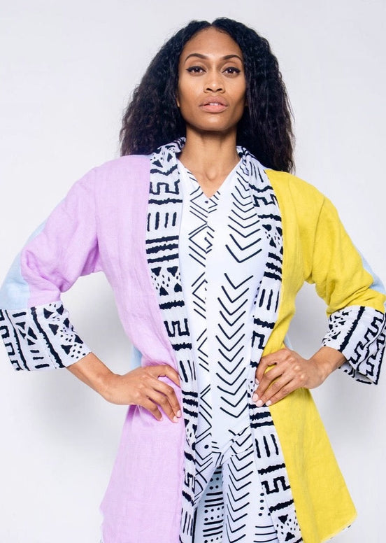 Reversible Linen Robe (Mini )